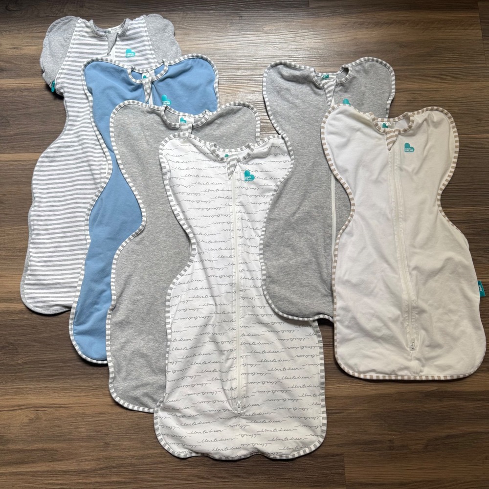 Love To Dream Blue & Gray Swaddle Sleep Sacks - 5 Pack